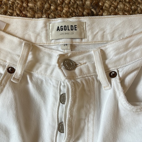 Agolde ‘90s jeans in white out - Picture 4 of 7